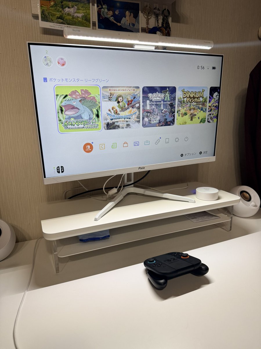 おはようございます- ̗̀ ☺︎ ̖́-
Amazonの新春セールで届いた
モニターとモニターライト、
モニターラックいい感じ🤍
ずっとiMacにキャプボ繋いでゲームしてたから、これからは遅延せずに快適に遊べるなぁ(ほぼRPGしかしない女🥰)