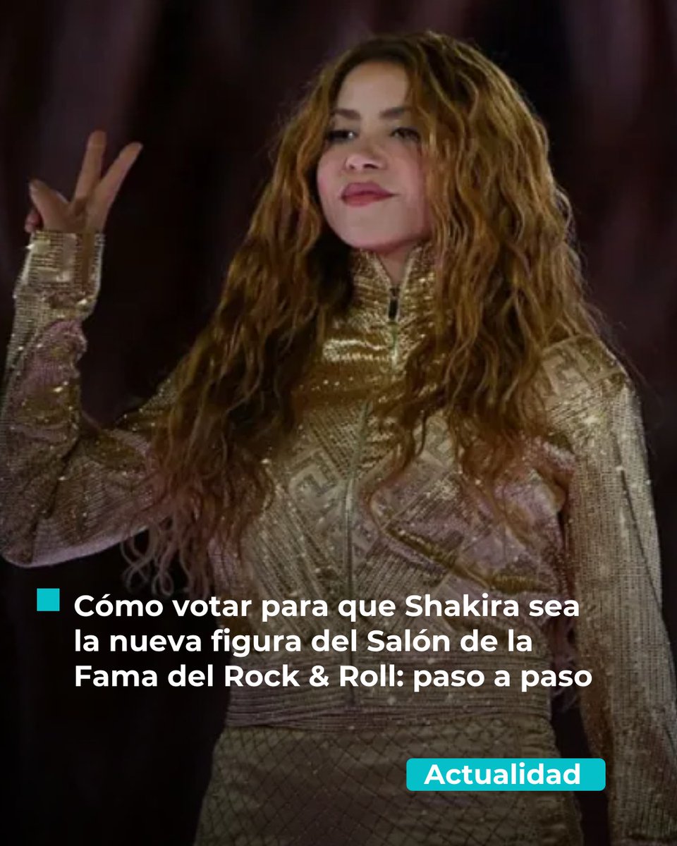 CaracolTV's tweet photo. 🐺🔥 ¡Shakira podría hacer historia! https://t.co/J49KaWxcnj

La colombiana compite por entrar al Salón de la Fama del Rock &amp; Roll junto a grandes estrellas… y así puedes votar paso a paso para apoyarla. 👀🗳️✨ https://t.co/eb43C3yjPE