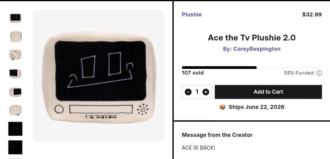 Corey 📺ACE PLUSH ON MAKESHIP 📺 tweet media