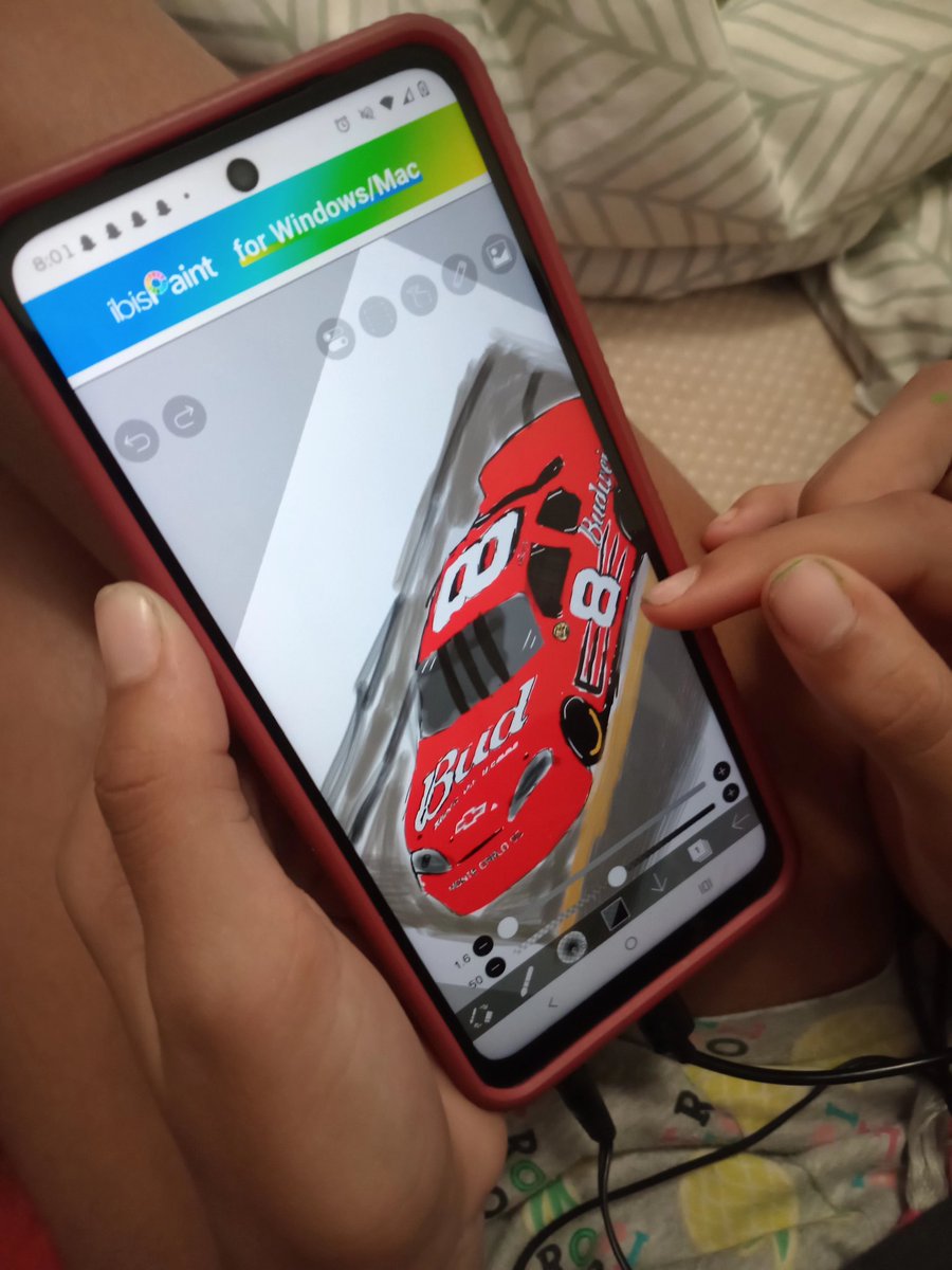 Check out what my 11 year old sister drew just with her phone and fingers!
<a href="/DirtyMoMedia/">Dirty Mo Media</a> <a href="/DaleJr/">Dale Earnhardt Jr.</a> #NASCAR