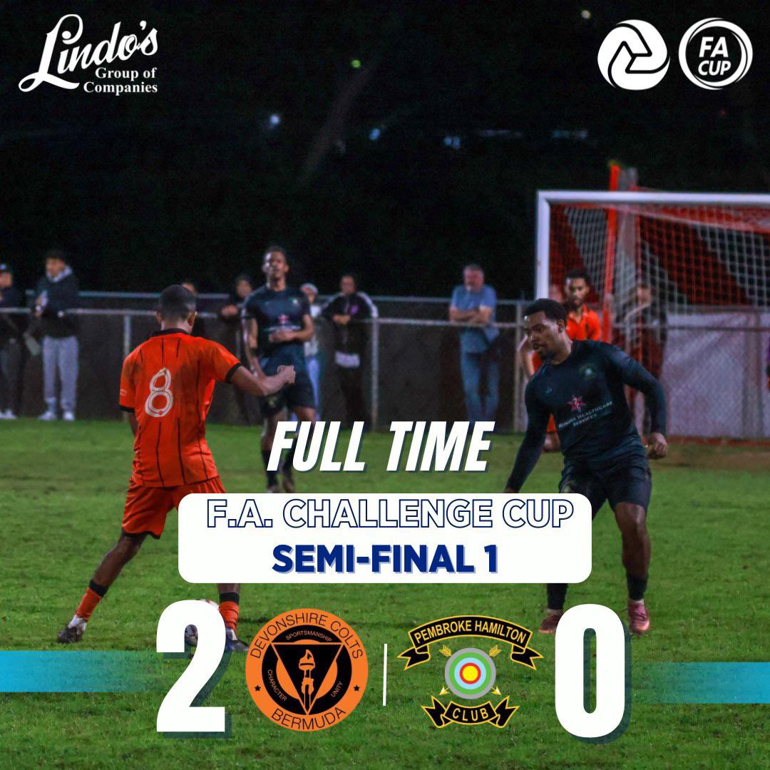 BermudaFA's tweet photo. A dominant second half gives Colts the green light in FA CUP 2026 Semi-Final.💪🏽🏆⚽️

#BermudaFA #FACupChallenge #BermudaFootball #RoadToGlory #SemiFinals https://t.co/fONVBzLkDl