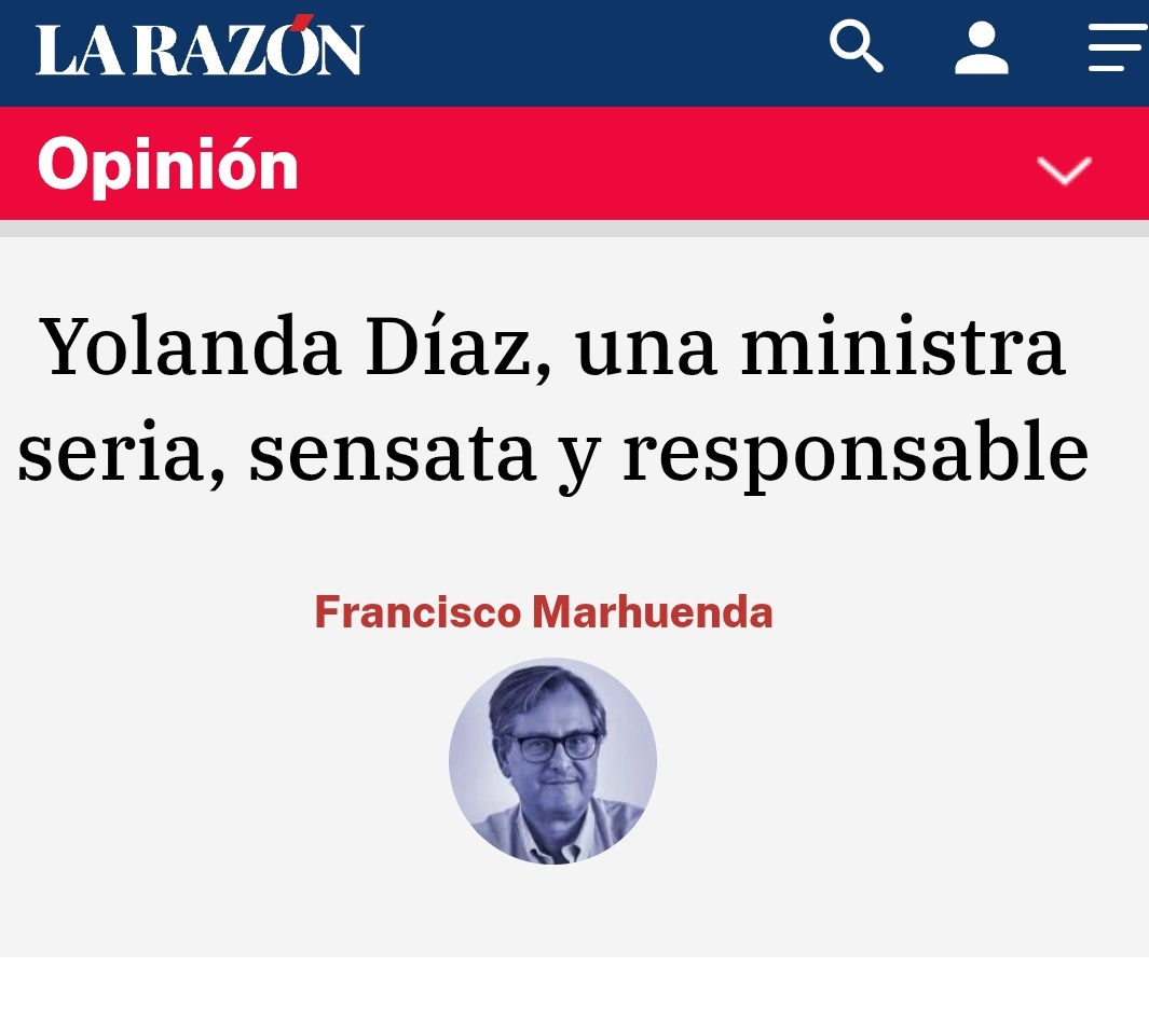 Paco Marhuenda ha dicho que votar a Vox no sirve para nada porque no saben gobernar 

Es bueno recordar hoy este artículo sobre Yolanda Díaz