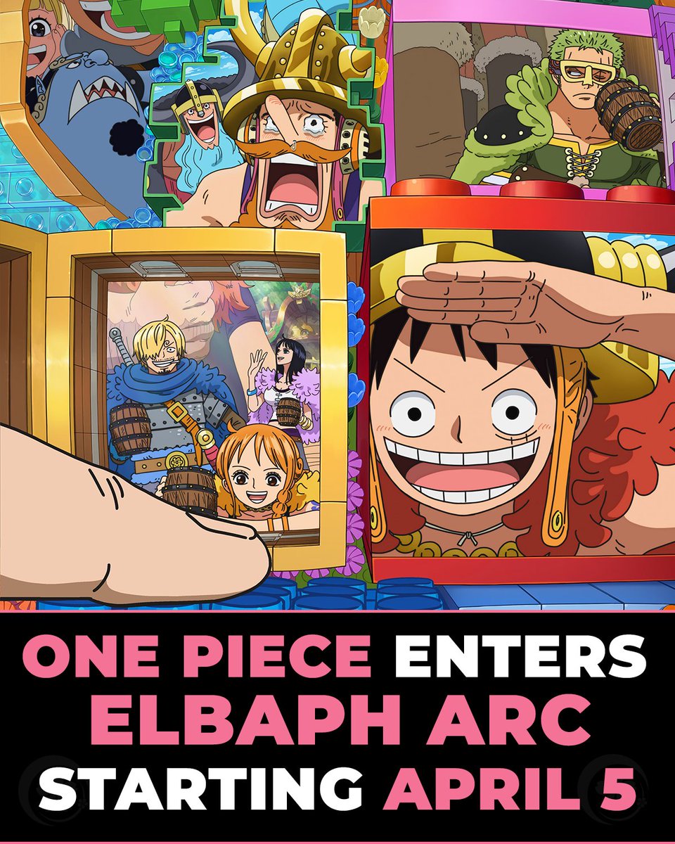 animecorner_ac's tweet photo. "ONE PIECE" anime is entering the Elbaph Arc next month! ⚔

Set to begin on April 5, 2026, the plan is for the anime to adapt 1 manga chapter per 1 episode starting with the arc. https://t.co/1QhZlnIOIa