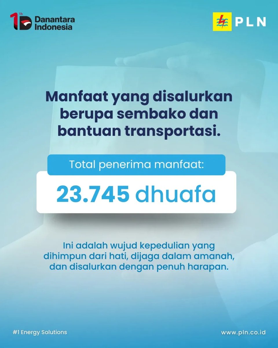 arunadeepaf's tweet photo. Dari amanah yang dititipkan, YBM PLN berbagi untuk sesama. Setiap bingkisan membawa harapan, setiap doa menguatkan langkah di bulan Ramadhan yang penuh berkah.

Semoga kebaikan terus mengalir dan menjadi kebermanfaatan bagi banyak hati.

#PLNUntukSemua #PLNUntukIndonesia https://t.co/pN0ja5HZSN