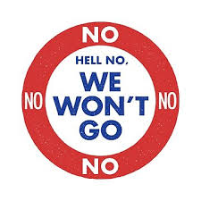 DeborahDupre's tweet photo. IRAN WAR RESOURCE ALERT:
HELL, NO. WE WON'T GO.
Need military conscientious objection guidance?Contact:
Veterans For Peace: 314 725-6005 (Nat' Office) Gen'l inquiries and referral to local chapter member for CO peer-to-peer support.*
GI Rights Hotline: 1-877-447-4487 Primary resource for CO info & military counseling
Center on Conscience & War: Specialized legal support for CO claims.
Read 'Addicted to War'
Follow @LeftFlankVets @VeteransForPeace @VFPJax @VFPNational