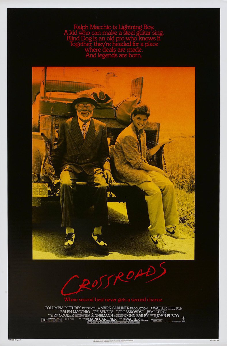FilmNewsNos's tweet image. 🎬MOVIE HISTORY: 40 years ago today, March 14, 1986, the movie ‘Crossroads’ opened in theaters!

#RalphMacchio #JoeSeneca #JamiGertz #JoeMorton #RobertJudd @stevevai #DennisLipscomb #HarryCareyJr #JohnHancock #AllanArbus #GretchenPalmer #AlFann #WalterHill