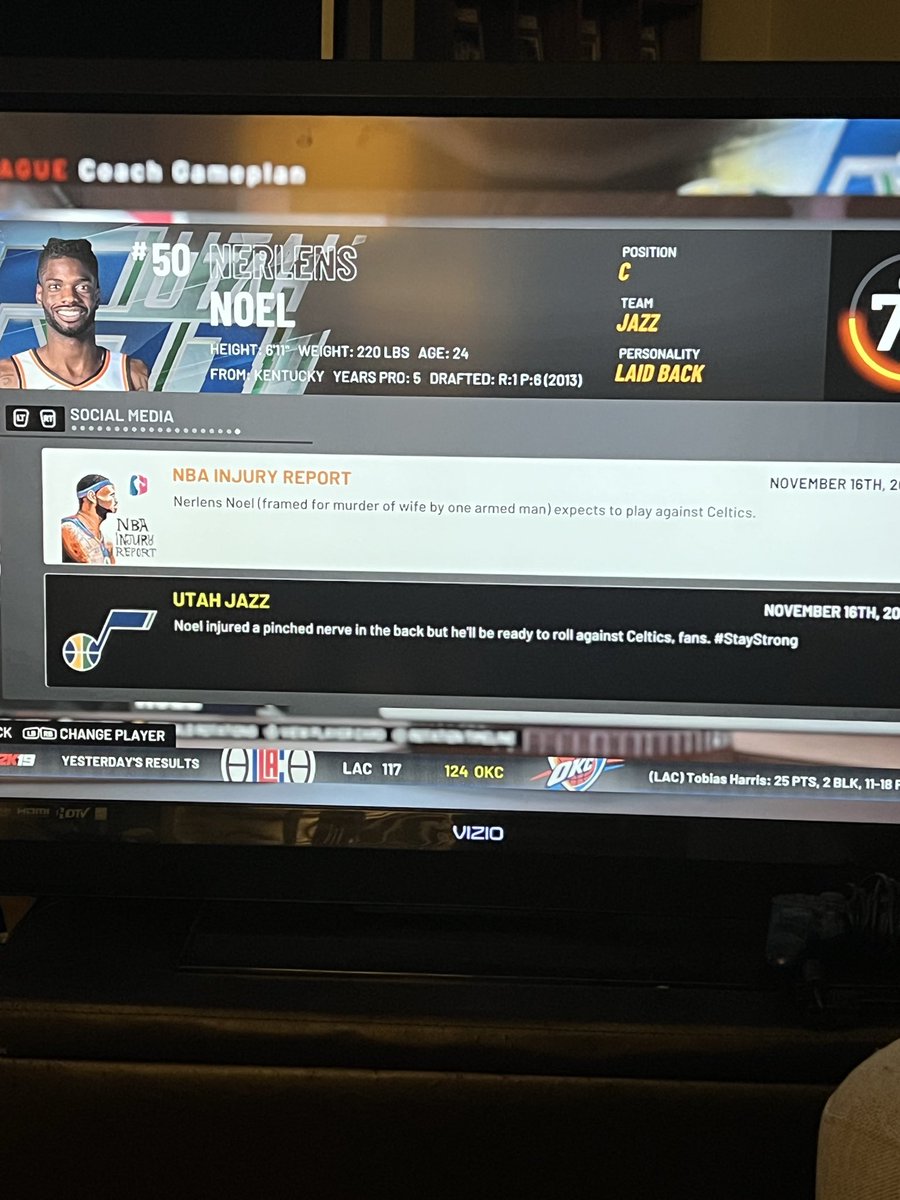 msaidla1's tweet image. NBA 2K19 has some bizarre injuries! #nba #2k #2k19