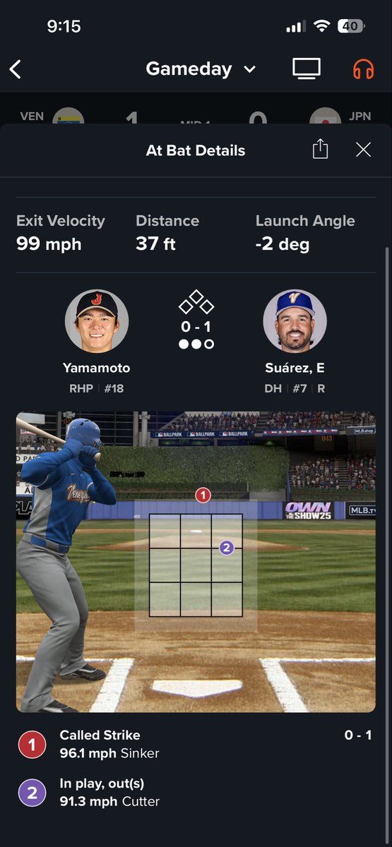 ABS is gonna ruin a lot of ego’s and I’m here for it. This is beyond embarrassing in the 1st inning. #WBC <a href="/WBCBaseball/">World Baseball Classic</a> #JapanVsVenezuela Not even close to a strike