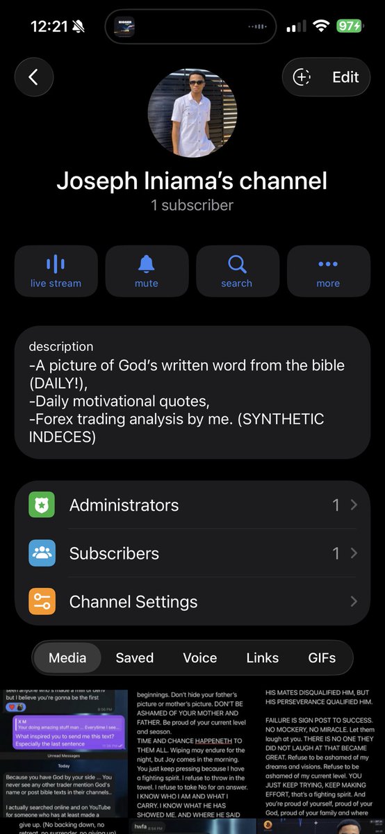 JST__101's tweet photo. Today marks 2 years since God told me to open this channel.

I remember that day clearly. I obeyed and created the JST Channel even though I was scared. I had very little knowledge at the time. I had no real results. I had not even withdrawn up to $10 from trading.

But I obeyed.

Today also marks my 7th year in this industry.

Seven years of learning. Seven years of losses, lessons, discipline and growth.

Two years ago when God told me to start this channel, I didn’t fully understand why. But I trusted Him and moved anyway.

And today, look at what God has done.

Multiple payouts. Countless testimonies. And through this channel many people have become millionaires.

This is why I always say it pays to serve God. It pays to obey God.

Sometimes obedience will not make sense. Sometimes you will feel unprepared, afraid or not good enough. But when God speaks, the wisest thing a man can do is move.

Even if you move scared.

Imagine if I allowed fear to stop me that day. Imagine if I said I was not ready. Would over 1400 of you be here today? Both believers and unbelievers learning, growing and winning together.

I’m deeply grateful to God for how far we’ve come. Many people may not fully understand this journey, but those who knew me from the beginning know the distance we’ve covered.

And this is only the beginning.

I will persevere and thrive through adversity. I will be physically harder and mentally stronger than anything or anyone that stands in front of me. And I won’t stop until I maintain the position God has placed me in.

And this new season we’ve stepped into is our harvest season.

If you’ve been here from the beginning, drop a ❤️.

Happy 2 year anniversary to us.

JST 
🦅❤️‍🔥