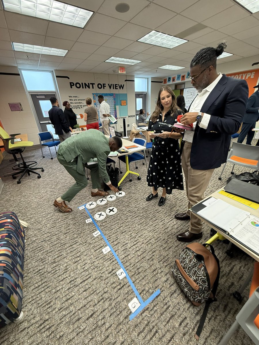 PowellinPrimary's tweet photo. This week I had the pleasure of presenting at Leadership APS. My team and I guided cohort members through an immersive elementary math experience—modeling how hands-on learning helps bring math concepts to life. #MathIsMyJam https://t.co/YPu9yLyhTu