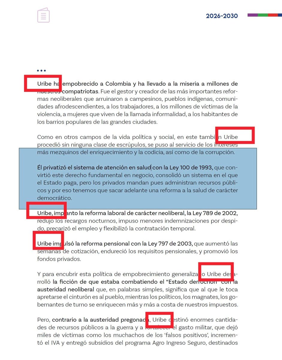 Plan de Gobierno de Cepeda y Aida :   Uribe, Uribe, Uribe, Uribe, Uribe, Uribe, Uribe, Uribe, Uribe, Uribe, Uribe, Uribe, Uribe, Uribe, Uribe, Uribe, Uribe, Uribe, Uribe, Uribe.

 Hace 16 Años el vejete no es presidente, Jajajajajajajaja  🐺
