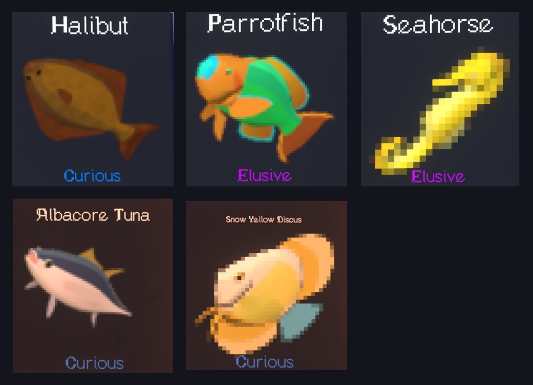 Fish Vrchat Sun 本日(3/15)の FISH! デイリー #VRChat #VRC 1)Snow Yellow Discus └ Luxian Dunes ...