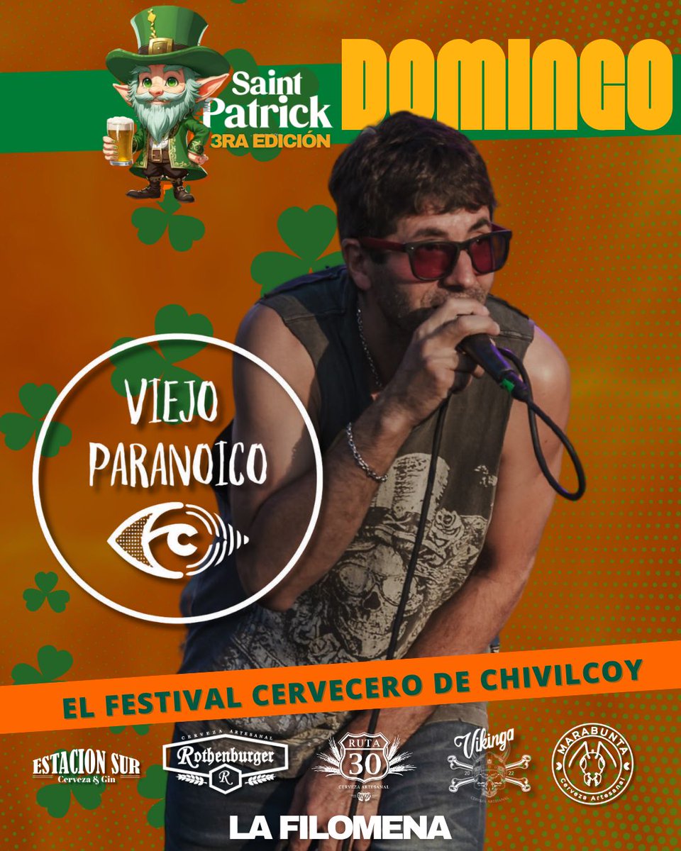 GastonBanfi's tweet photo. Este domingo 15 a las 17 hs vamos a estar tocando en @saintpatrick.ch 😉👌 https://t.co/7svPh6QUgw