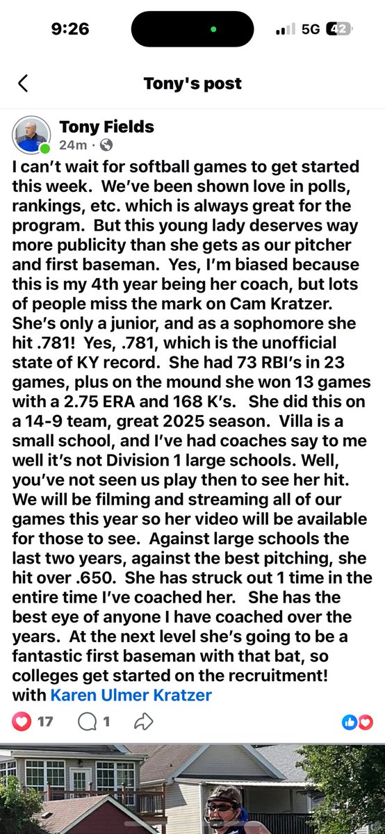 Cam Kratzer Class of 2027 tweet media