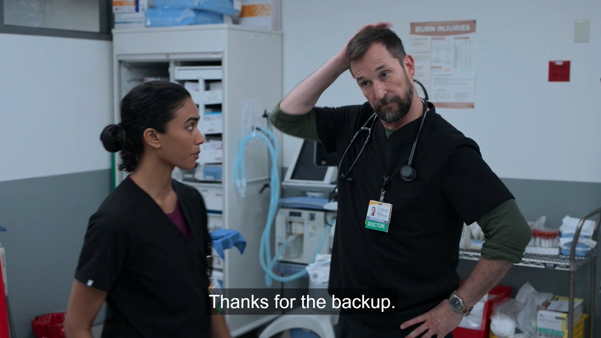 robby’s like “only i’m allowed to question her ability to be a doctor” very unserious man