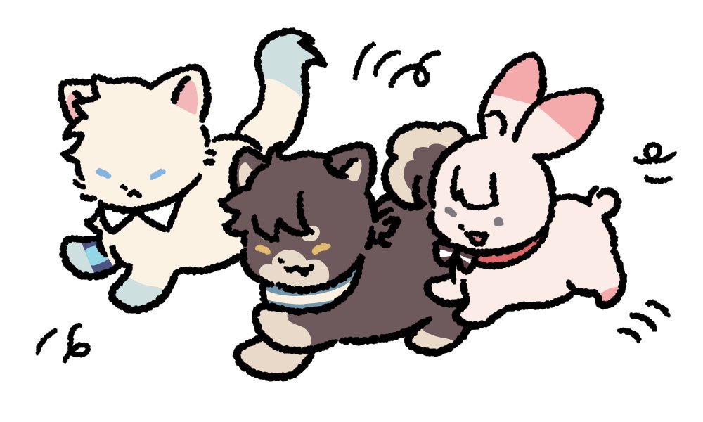 우하하😍 트리오 짱 귀여운 커미션 옴🥰🥰 행보캐 🥹🥹