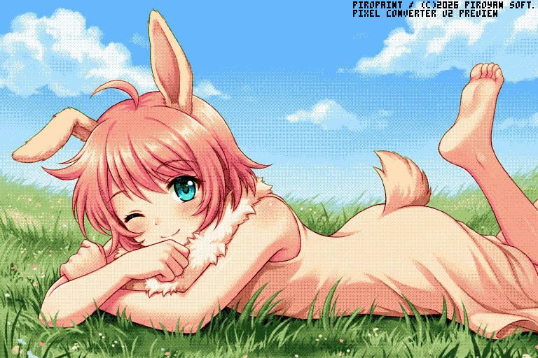 piroyan's tweet photo. pixelConverter V2進捗。「やれ」と言われた気がしたので、X68Kの512x512(65535色)と、768x512(16色)のモードを追加。プレビュー時はPAR調整して表示します。あと、MSX1用に横ストライプの中間色モードを追加。4枚目、PC-8801(アナログ)に適用すると、ちょっと走査線っぽい感じ？ #MSX #X68000 #PC88 https://t.co/YTHTpFqW8M