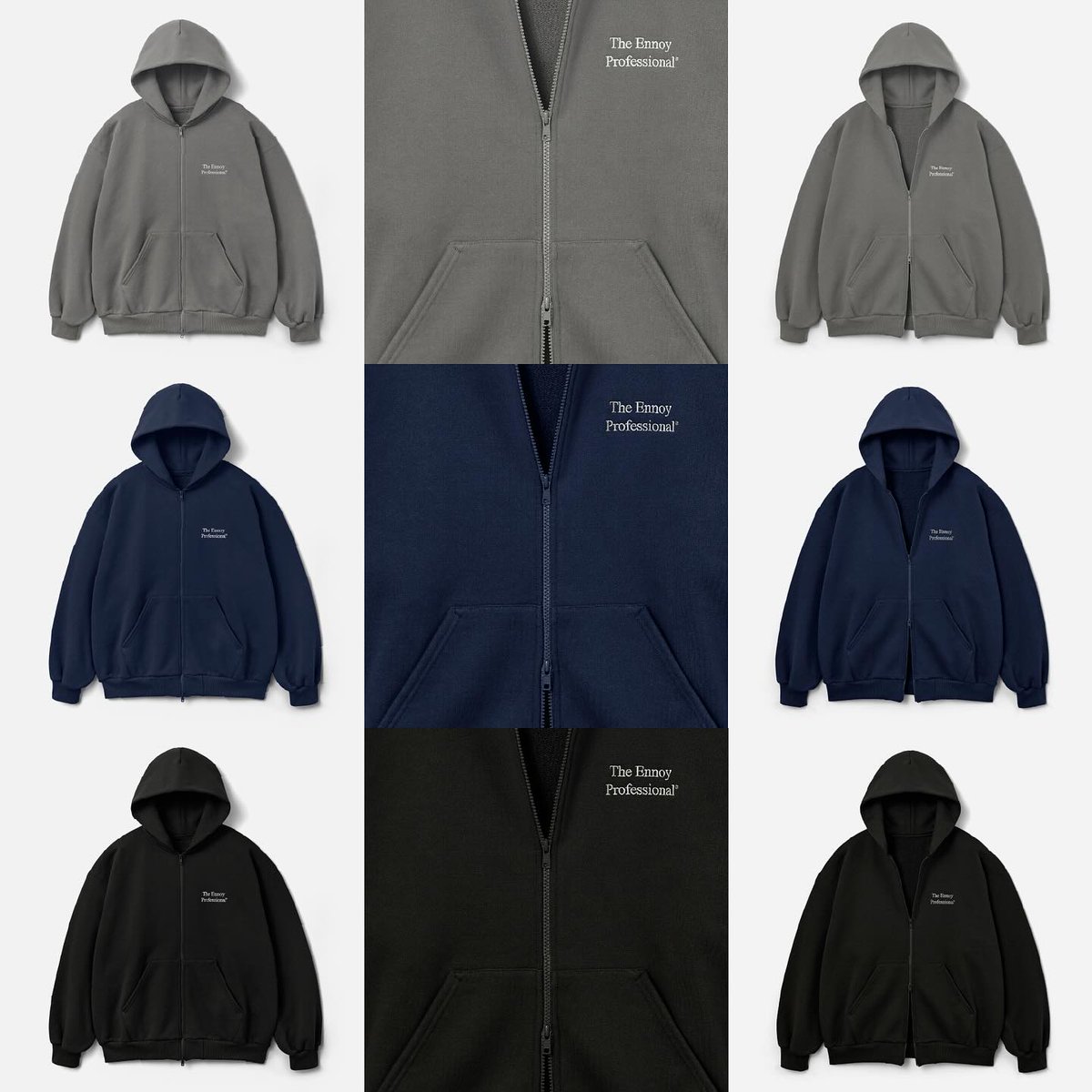 2026年 3/14 12:00~3/15 12:00 抽選販売】 ENNOY 2026 SS “DOUBLE ZIP