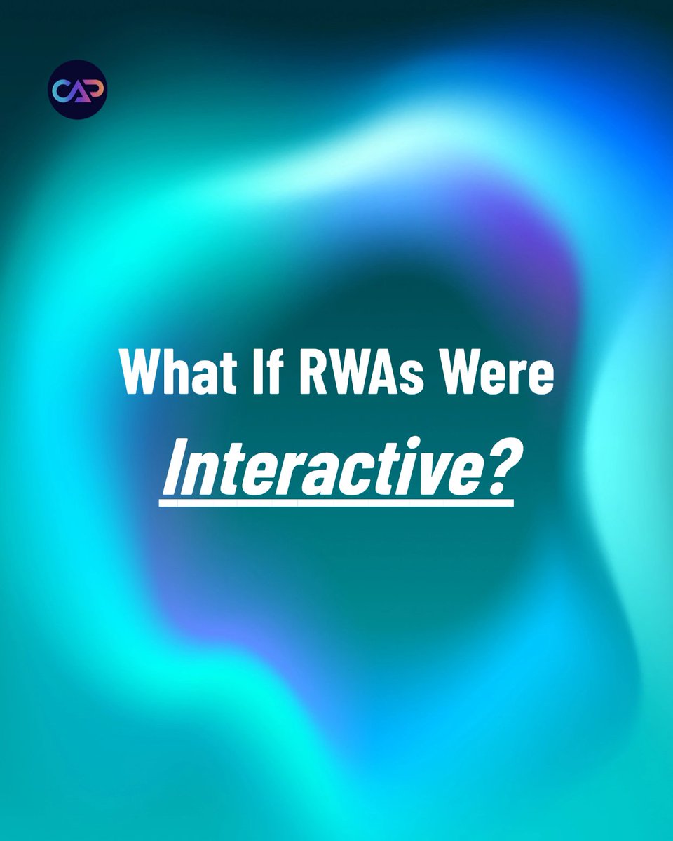 capinfra_io's tweet photo. Crypto doesnโt lack assets.
It lacks experiences.
RWAs are growing fast.
But for most users, they still feel like traditional finance.
Static. Passive. Boring.
What if real-world assets were interactive?
#CAPINFRA #RWA #Web3 #Crypto #Infrastructure #Capverse #PlayToOwn https://t.co/CkdgRCRfUM