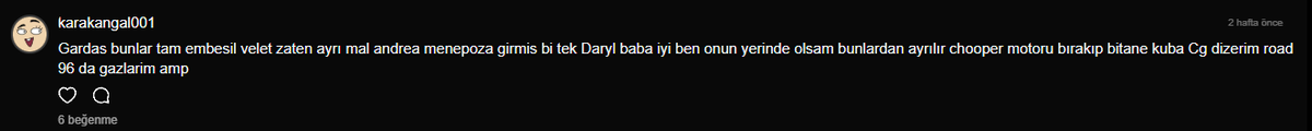 ya amına koyim twd izliyorum adamın yaptıgı yoruma bak amk HAHASDŞLKAHDLKQWJHLKJŞVCX