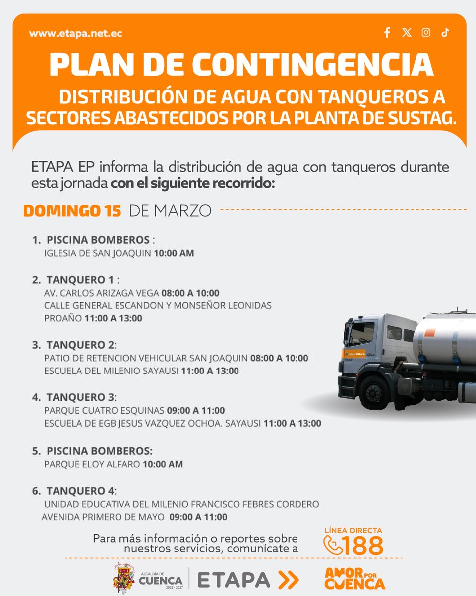 ETAPAOficial's tweet photo. En vivo 🔴 | Reporte de la Ingeniera Verónica Polo, Gerente de ETAPA EP sobre los trabajos de reparación de la rotura de tubería que conduce el agua desde la Planta de Sustag.

@czamoramatute 
@MunicipioCuenca https://t.co/Zkvtyhw9Ab