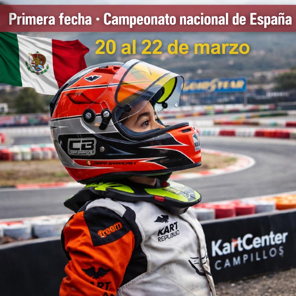 encapsulados's tweet image. El talento mexicano acelera en Europa. 🇲🇽
 El piloto César Augusto Barradas Banda competirá en el Campeonato de España de Karting tras ser convocado por el RC2 Junior Team. 🏁✈️ #Karting #Automovilismo #MéxicoEnElMundo
encapsulados.tv/2026/03/cesar-…