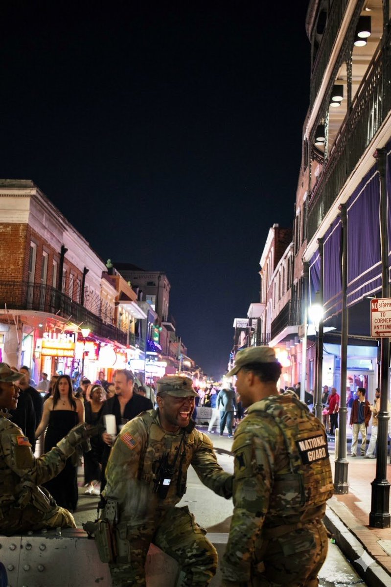 Uniforms don't hide humanity. A reminder that joy is universal, even in the middle of a crowd. Taken with a Nikon D5600 <a href="/VisitNewOrleans/">Visit New Orleans</a>