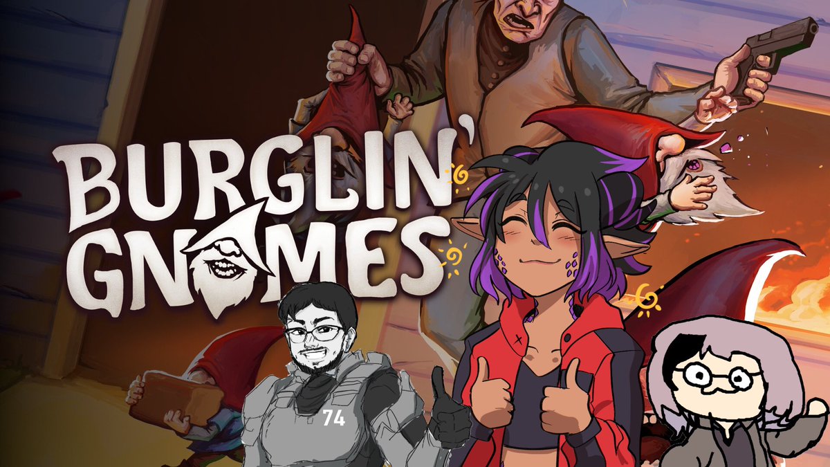 I’m finally back (x30) on the funny purple place with these gobbers on Burglin’ Gnomes 😎