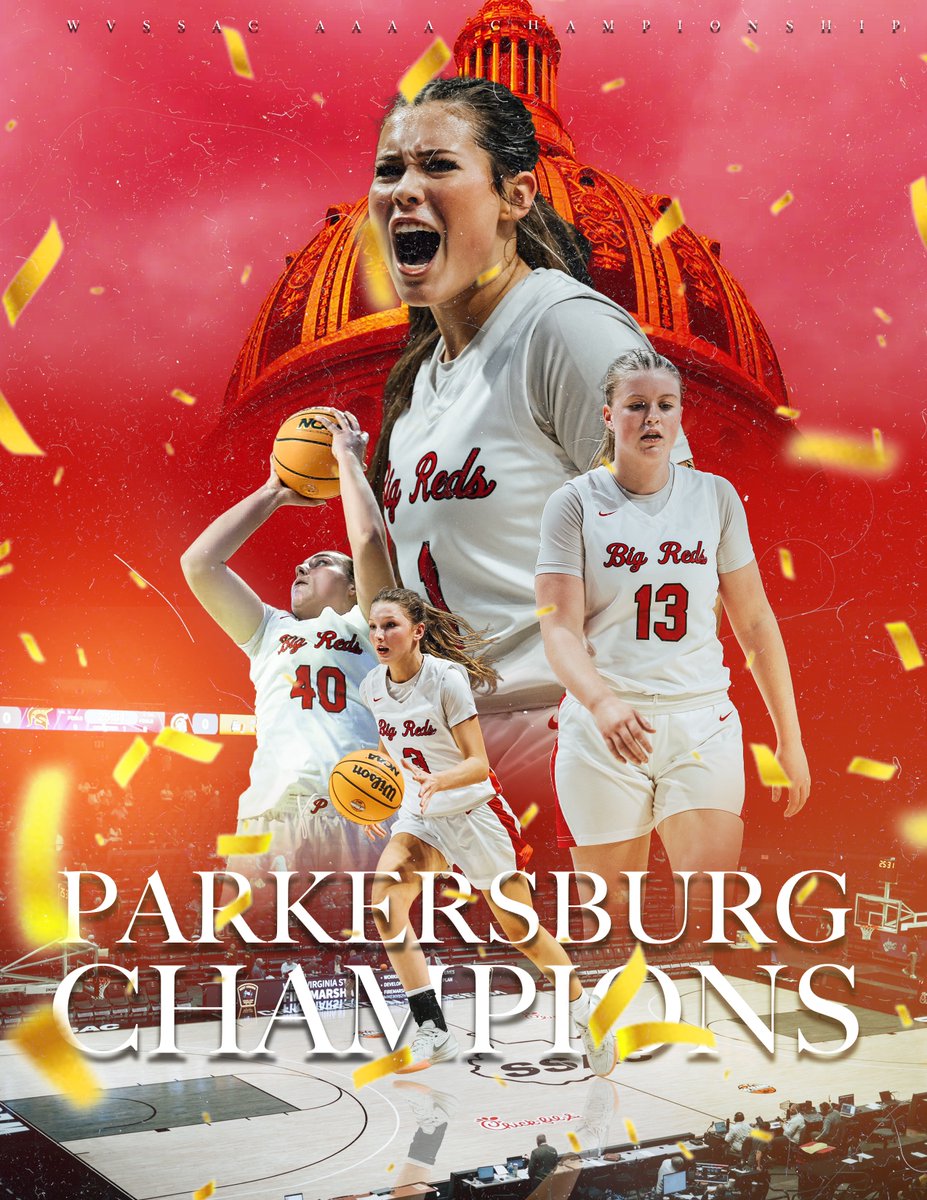 Now introducing your WVSSAC Class AAAA State Champions — the Parkersburg High School Big Reds! 🎉🏀
