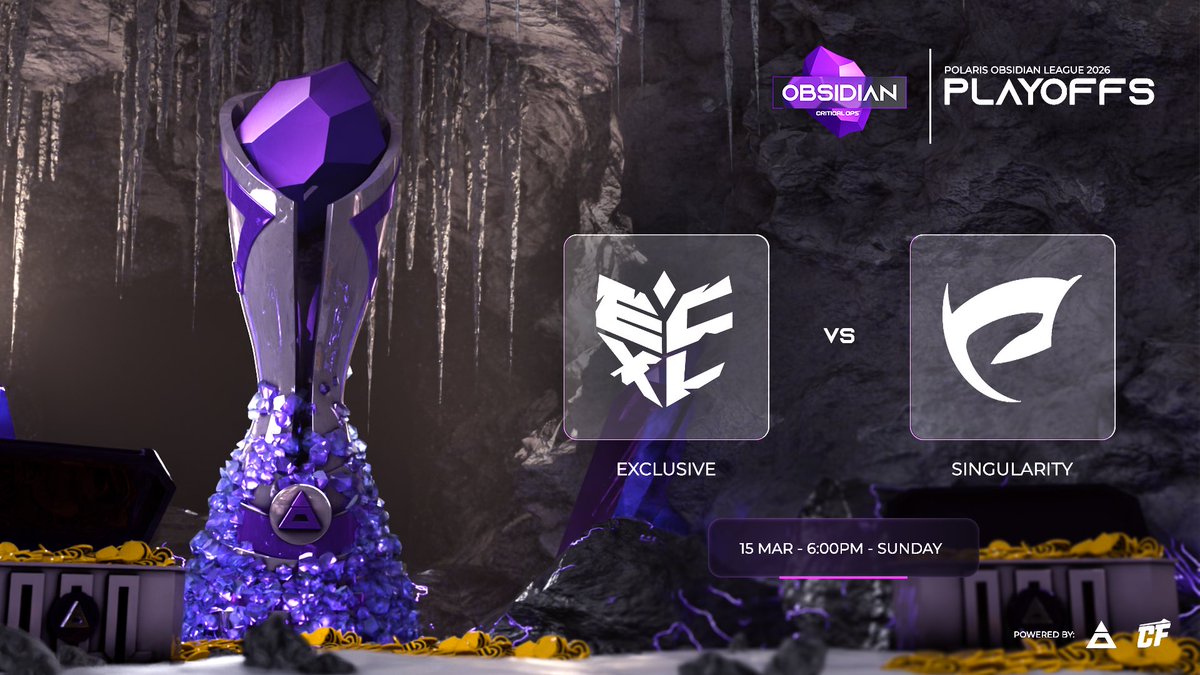 _PolarisGG's tweet photo. OBSIDIAN S1 PLAYOFFS 🔥 

GRAND FINALS! 🏆

🕕 March 15th @ 6:00PM CET/1:00PM EST
📺 https://t.co/ls3nSNaPxh
🎙️Manthis, Arde
🎉 Case GIVEAWAYS

#COPSESPORTS #CRITICALOPS #ESPORTS https://t.co/OhJZh6wJfj