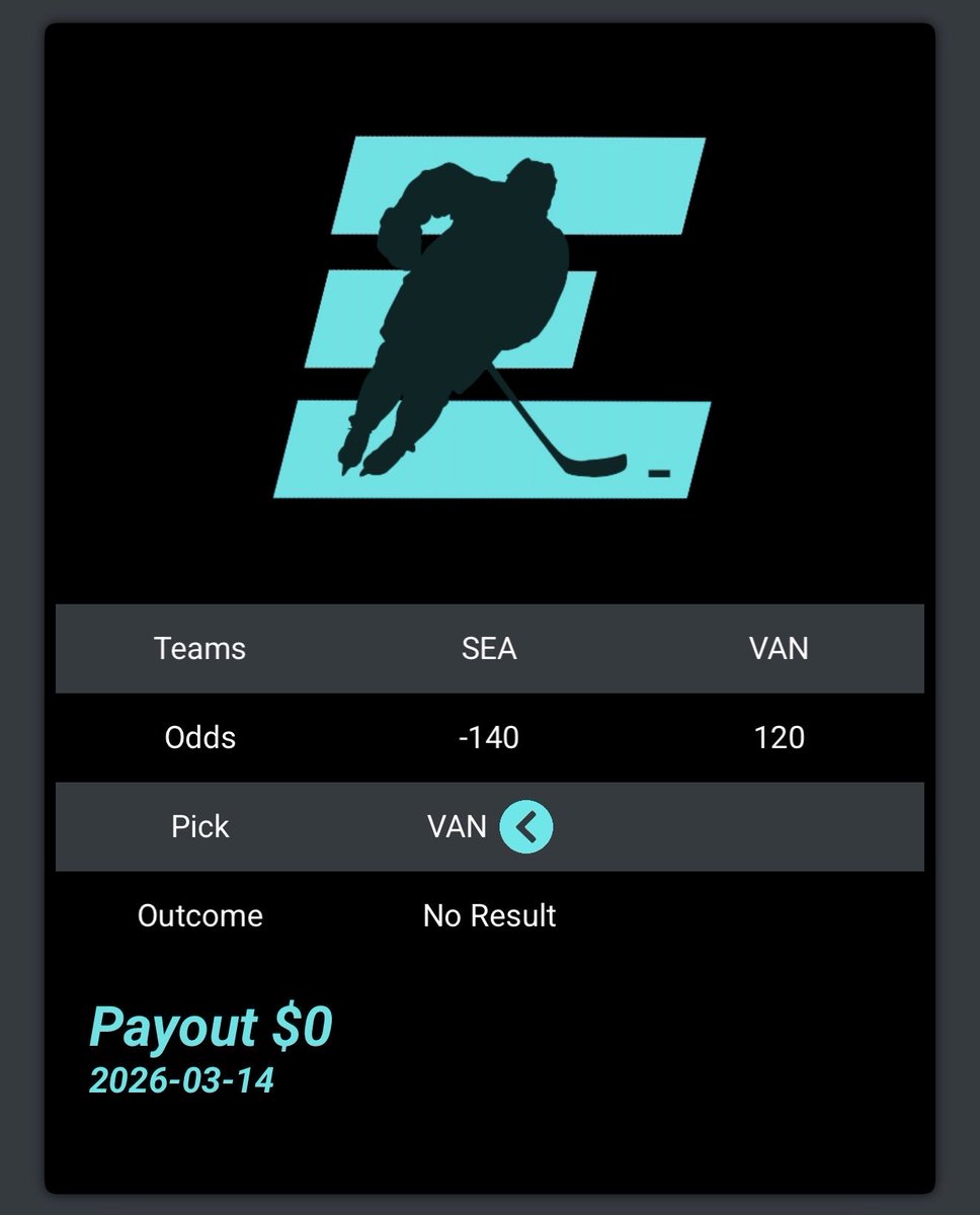 MetrixPicks's tweet photo. Tonight’s AI Pick 🏒

Seattle Kraken vs Vancouver Canucks

Odds:
SEA -140
VAN +120

📊 Metrix Picks AI Play:
➡️ Vancouver Canucks +120

Underdog value detected

Let’s see if the model is right again.

Would you ride with the AI?👇

#SportsBetting #NHLPicks #SportsAI #BettingTips https://t.co/PBwF3vcpBX