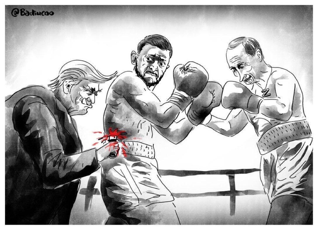 BamaStephen's tweet photo. @RpsAgainstTrump JUST SAY IT:
Trump works for Putin.
Trump hates Zelenskyy and wants to torment him and Ukraine. Heโs playing another one of his sadistic games. The quicker we all understand this, the better off the world will be.
#TrumpWorksForPutin ๐ฃ๏ธ https://t.co/xzYJ5qUVWi