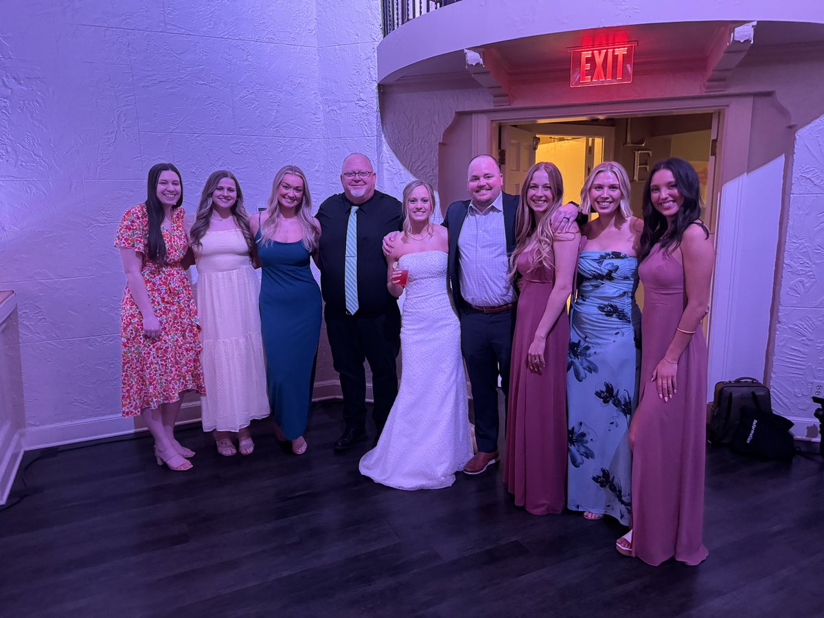 Waverly Vikings circa 2018! One of the more fun and gratifying things is to be invited to the weddings of former players. Congrats to the Poarch’s!