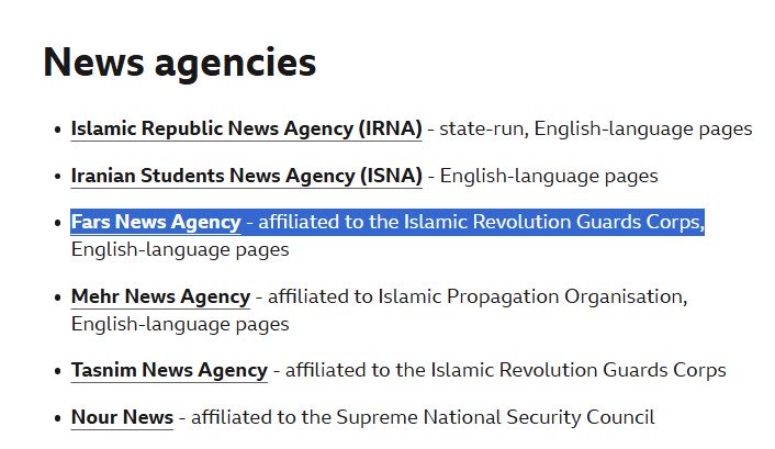 🚨 EXCLUSIVE 🚨 

Today, IRGC media accounts on X are quoting Tucker Carlson to push the Iranian regime’s talking points during the war between the US and Iran. 

Fars News Agency is affiliated with the Islamic Revolutionary Guard Corps. Today they posted a photo of