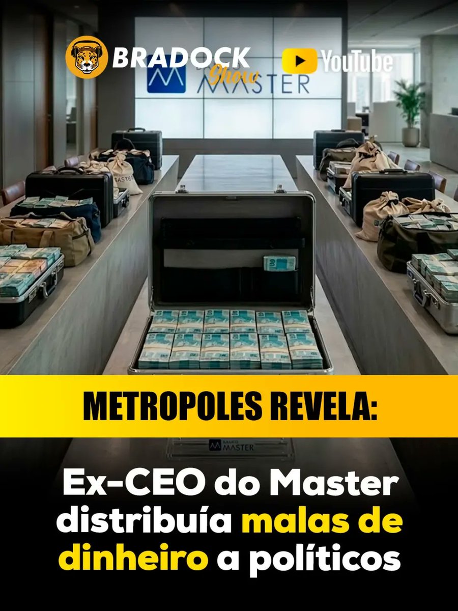 🚨⚠️/ Ex-CEO do Master Distribuía Malas de Dinheiro a Políticos PF rastreou propina até empresa de mulher de secretário com ligações ao PT; Lima ganhou licitação no governo Rui Costa Augusto Lima — ex-CEO do Banco Master, preso por 11 dias e solto pelo TRF-1 — operava um esquema