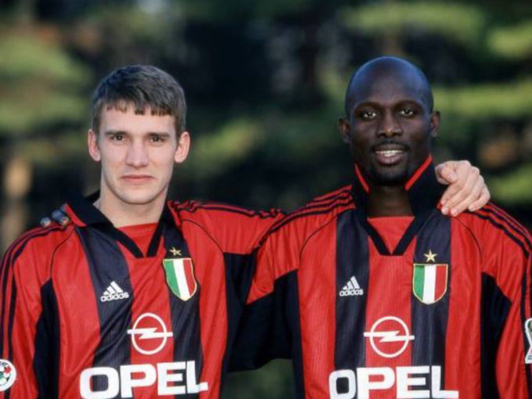 futnostalgico's tweet image. Pega essa dupla de ataque:

Andriy Shevchenko e  George Weah 🤩

Nostálgico!