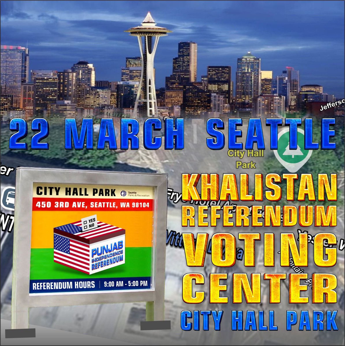 SFJGenCounsel's tweet image. BREAKING: 

SEATTLE: PRO-KHALISTAN SIKHS HONOR AMERICAN SOLDIERS

2-mile-long convoy from Gurdwara Sahib Kent to Cal Anderson Park, Seattle, of pro-Khalistan cars with a float dedicated to brave American soldiers who died fighting in the war to liberate the people of Iran.

SIKHS