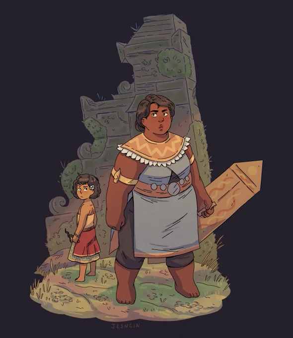 Precolonial Indo genderqueer fantasy OC throwback