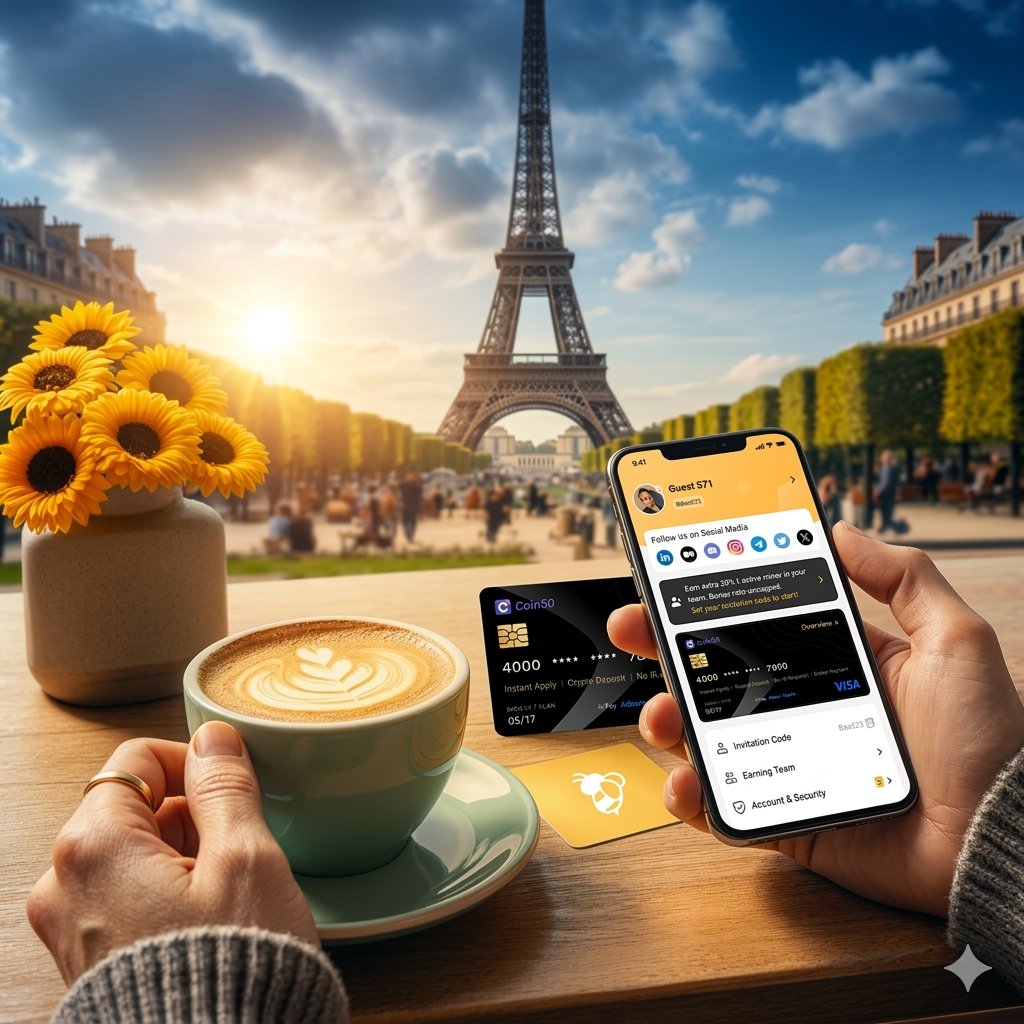 bee_future99's tweet photo. Bee Hive🤙💳The "Crypto-Lifestyle" Narrative🐝The only Crypto Visa Card you've been seeking is here in the🐝 #bee_network #MobileMining #BeeFuture #Web3 #DigitalAssets https://t.co/ECdK7EYPFE