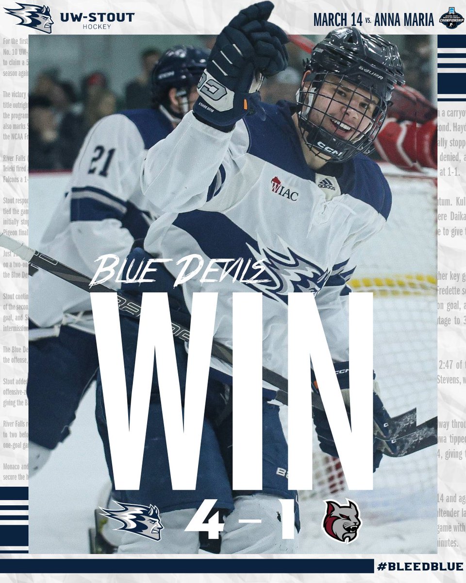 UW-Stout Hockey tweet media