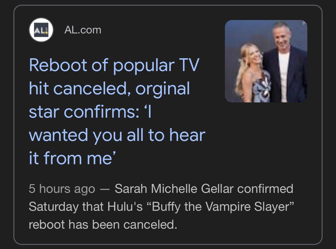 dan and phil are on vacation so we won’t be getting this coming weeks “here’s the thing!” of the buffy reboot being cancelled.
so i’m bringing this coming weeks, HERE’S THE THING!!!!