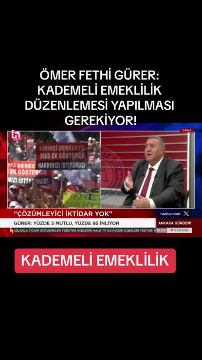 Sayın <a href="/fethigurer/">Ömer Fethi Gürer</a>
Yürekten teşekkür ederim!
TBMM'de, bütçe kürsüsünde, genel kurulda her fırsatta kademeli emeklilik mağduriyetimizi haykırdınız. "1 güne 17 yıl haksızlık" dediniz, prim gününü esas alan adaleti savundunuz,

#KademeHakkımızdır
