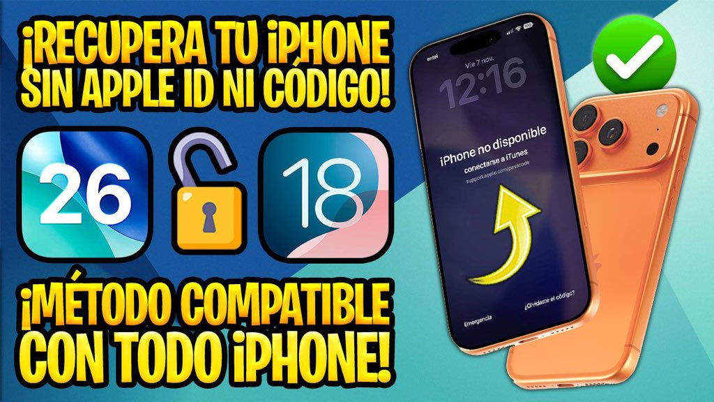 ⚠️ “iPhone no disponible” y el teléfono quedó totalmente bloqueado.

Es más común de lo que crees y tiene explicación.

Te muestro por qué ocurre y qué puedes hacer para volver a usar tu iPhone sin volverte loco en el intento y sin iTunes.

VER VIDEO 🎥  youtu.be/x_IWV-71DDI