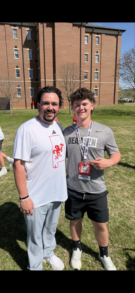 MaddoxHamp_LS's tweet photo. Incredible Junior Day at JAX STATE today! Thanks so much to the coaches and football staff for a first class experience. See you very soon!! #ACforever #BEARforLife #ALLforCHRIST
@DFloyd02
@BradleyBearsFB @JSUGamecockFB @CoachKellyJSU @maxwellthurmond @JAJones1218 @CoachBertB https://t.co/GsR3K2PKNu