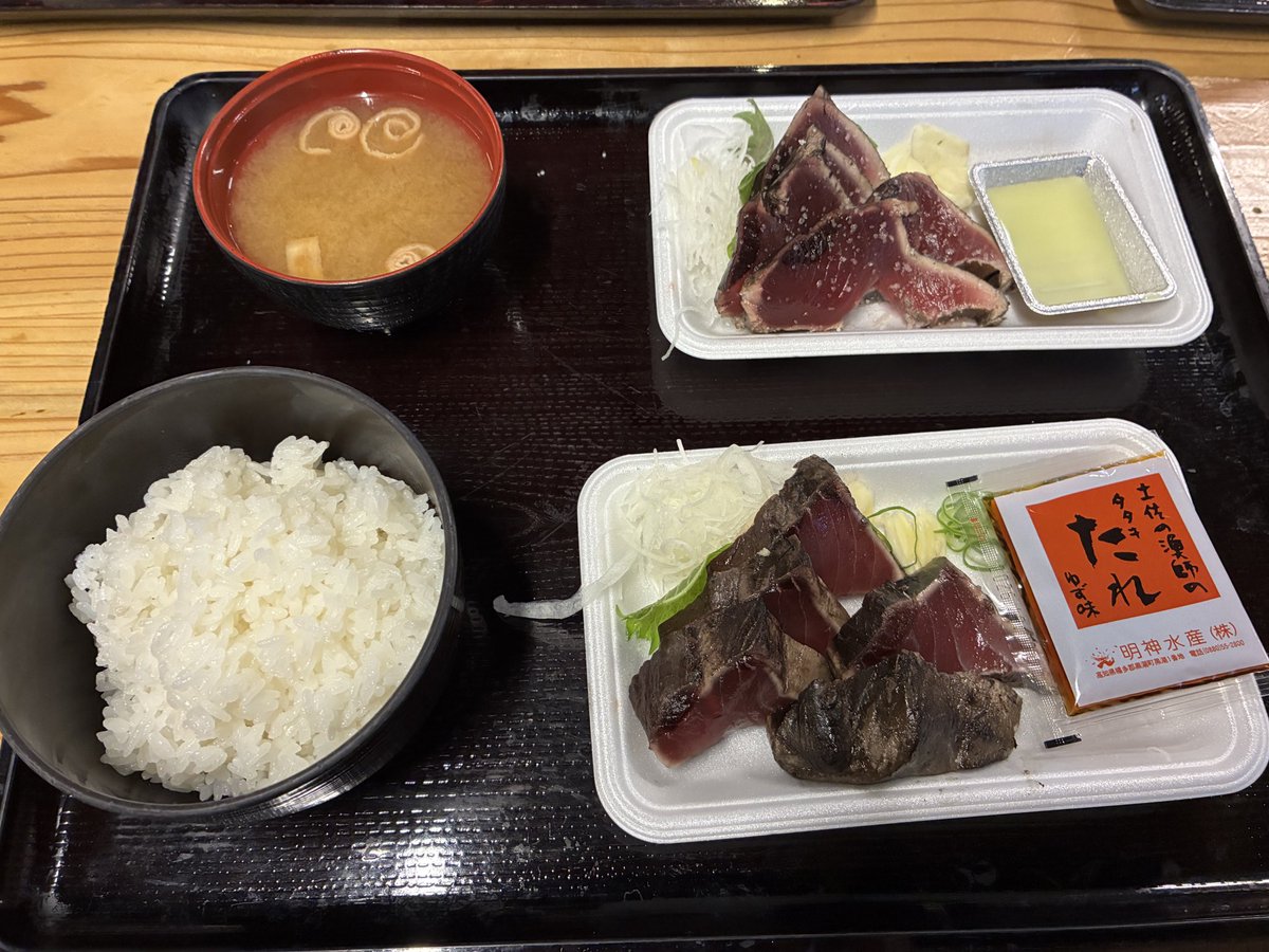 高知でカツオを食べてます🐟