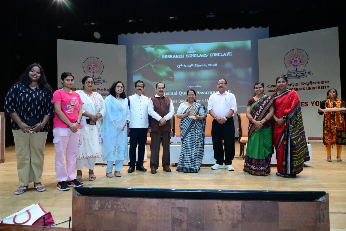 dirIQACRDWU's tweet photo. Celebrating research excellence! 
All departments were felicitated with the Research Recognition Award at the Research Scholars’ Conclave 2026 by IQAC @RDWUniversity for their dedicated research focus and contributions in diverse fields. https://t.co/BXfFR1yuD4