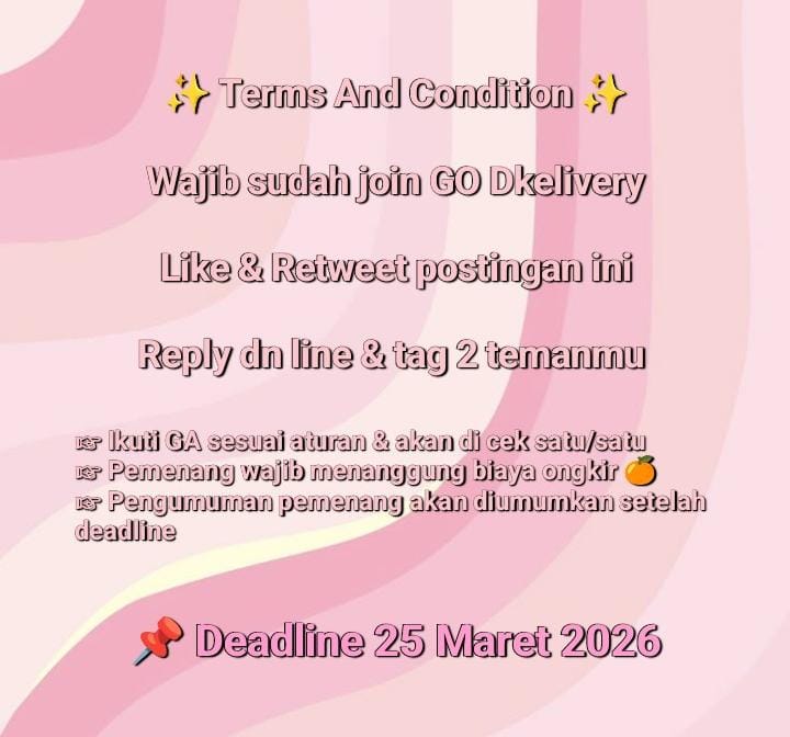 📢 DKELIVERY'S GA TIME 📢

📞 Panggilan untuk Caratdeul ayo ikut GA kitaa, banyak hadiah menarik &amp; ikutin GA sesuai peraturan yaa 🥳
❗Link GO ada di profil yang disematkan❗
#zonauang #SEVENTEEN #Carat