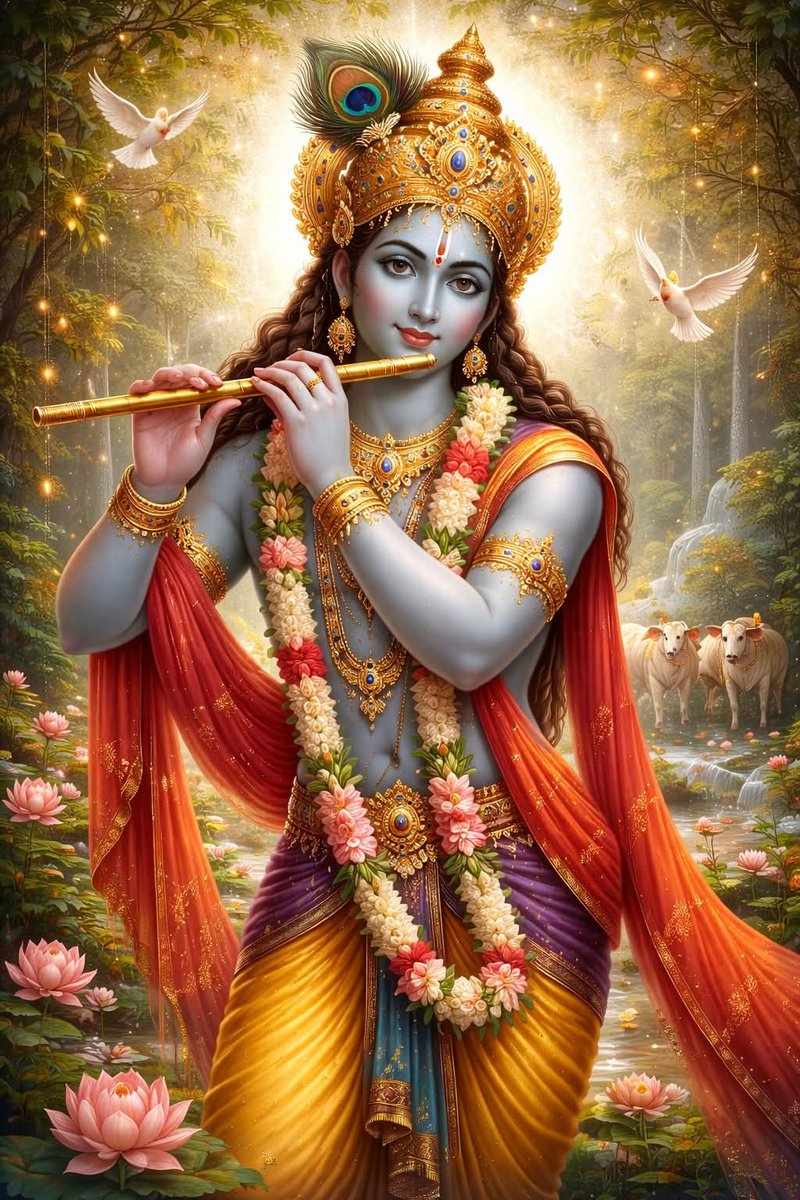 AnjuJha05's tweet photo. 🔥✨सुप्रभात 🌅🙏

श्री कृष्ण की मधुर बांसुरी की धुन आपके जीवन में
सुख, शांति और प्रेम का संगीत भर दे।

कान्हा की कृपा से आपके सभी कष्ट दूर हों
और आपका हर दिन आनंद और सफलता से भरा रहे।

🌼🌷राधे-राधे 🌸
आपका दिन मंगलमय हो। ✨ https://t.co/LAQmm2qoxZ