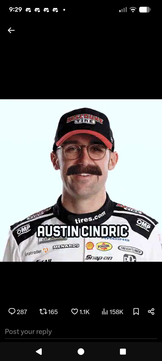 JoeyD13's tweet photo. @LoveMyFFAJacket @GarrettSmithley @nascarcasm @Blaney @AustinCindric looks like the dad next door who watches NASCAR while his wife goes to her knitting club. https://t.co/Cg9MiOxoYN