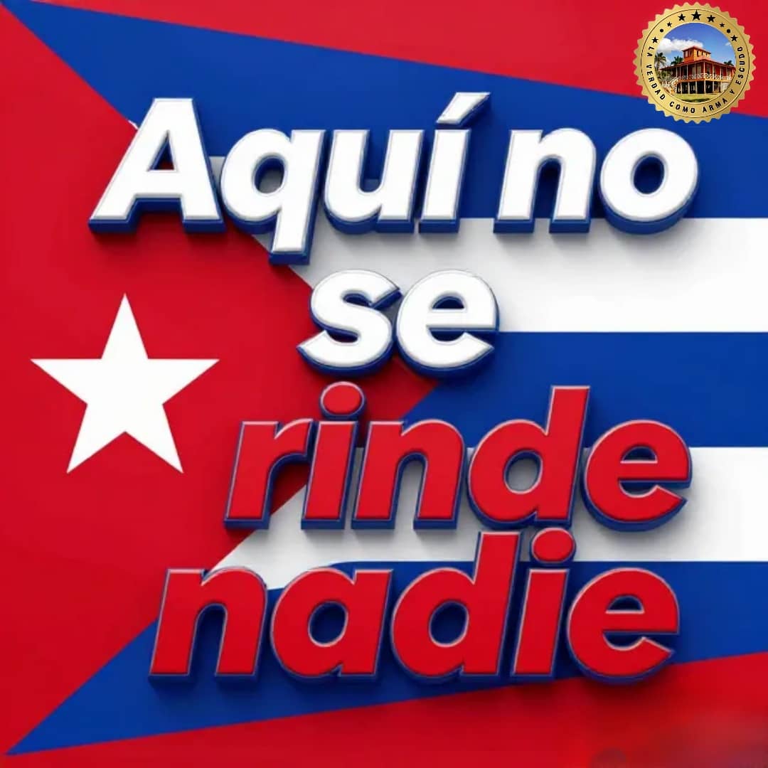 Los cubanos no entendemos de amenazas somos de Patria o Muerte, #CubaVencerá #CubaEstáFirme #YoSigoAMíPresidente 
🇨🇺🇨🇺❤️🇨🇺🇨🇺